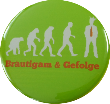 Bräutigam und Gefolge badge green